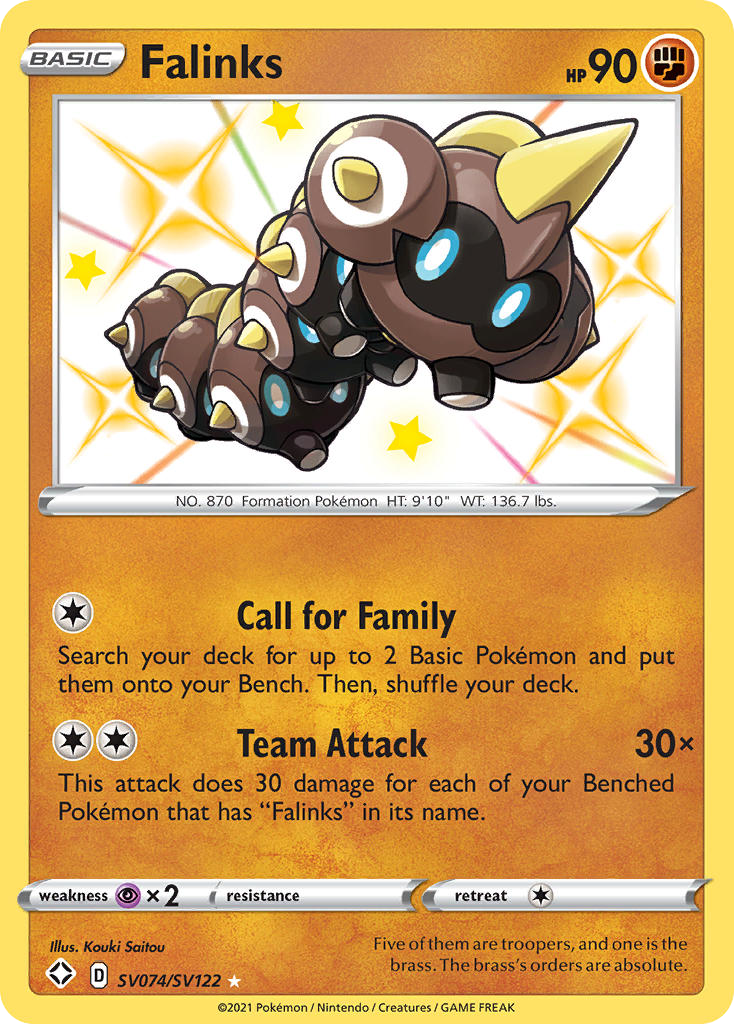 Falinks swsh45sv-SV074 Rare Shiny from Shining Fates Shiny Vault Set