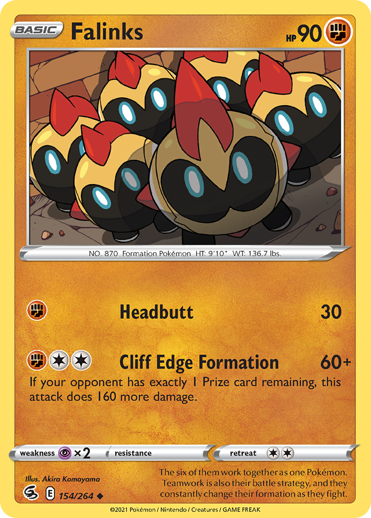 Falinks swsh8-154 Uncommon from Fusion Strike Set