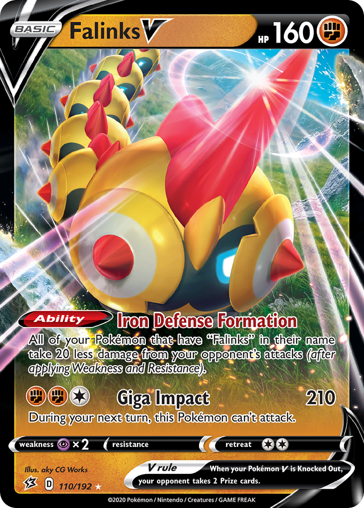 Falinks V swsh2-110 Rare Holo V from Rebel Clash Set