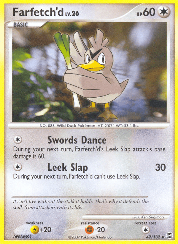 Farfetch’d dp3-49 Uncommon from Secret Wonders Set