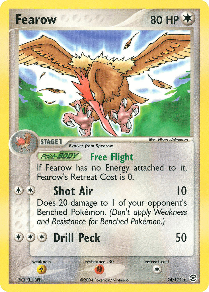 Fearow ex6-24 Rare from FireRed & LeafGreen Set