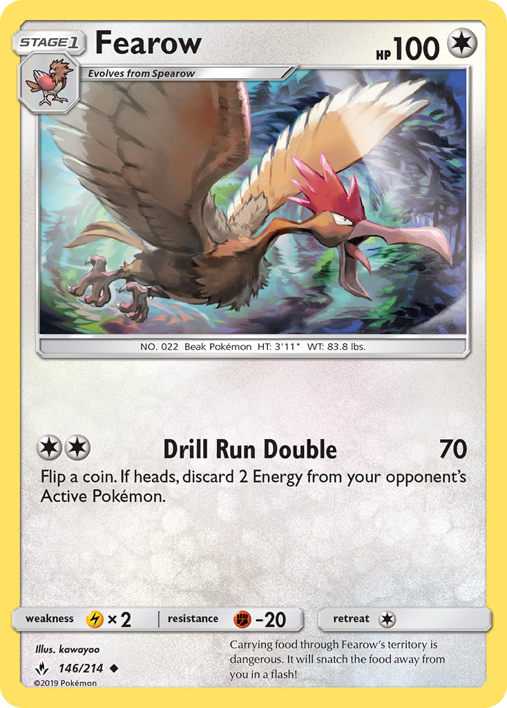 Fearow sm10-146 Uncommon from Unbroken Bonds Set