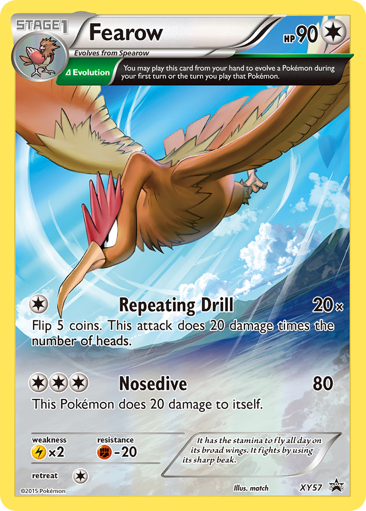 Fearow xyp-XY57 Promo from XY Black Star Promos Set