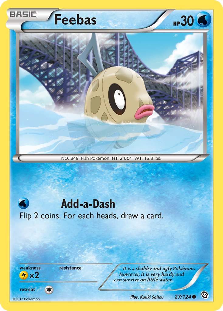 Feebas bw6-27 Common from Dragons Exalted Set