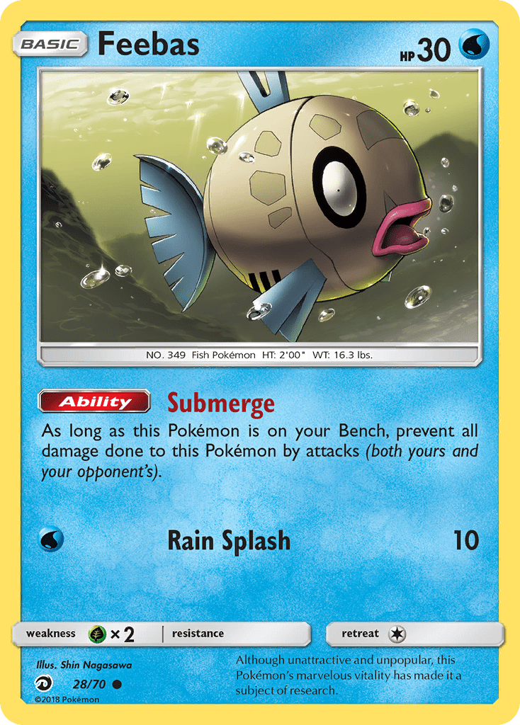 Feebas sm75-28 Common from Dragon Majesty Set