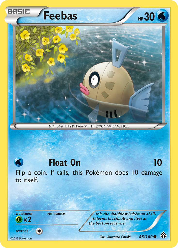 Feebas xy5-43 Common from Primal Clash Set