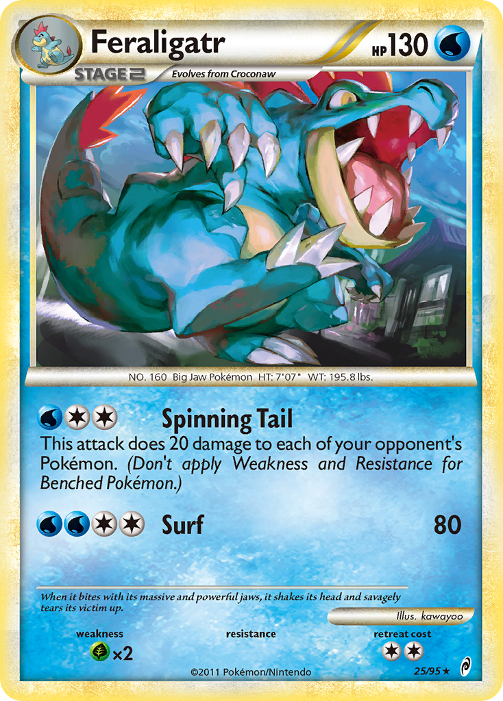 Feraligatr col1-25 Rare from Call of Legends Set