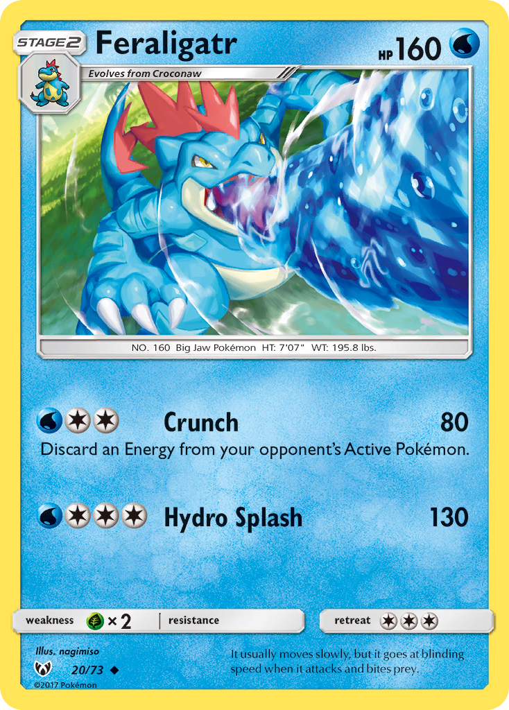 Feraligatr sm35-20 Uncommon from Shining Legends Set