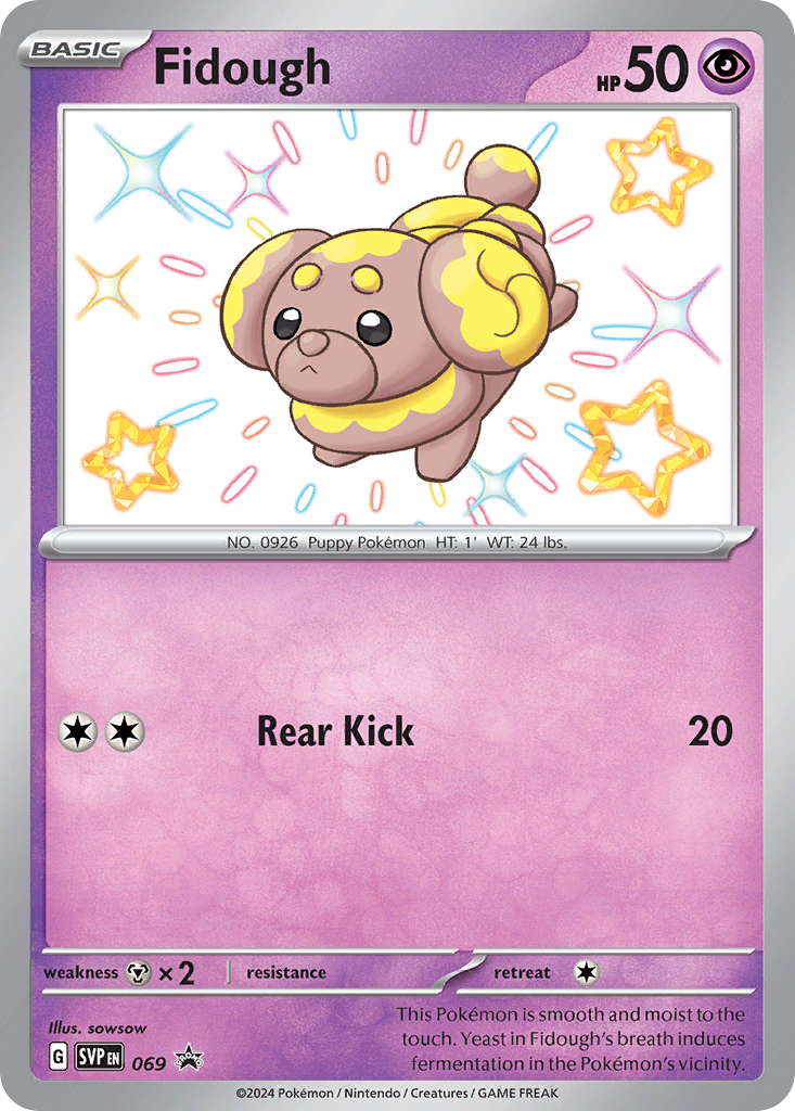 Fidough svp-69 Promo from Scarlet & Violet Black Star Promos Set