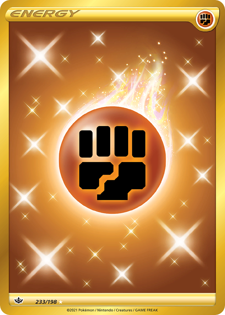 Fighting Energy swsh6-233 Rare Secret from Chilling Reign Set