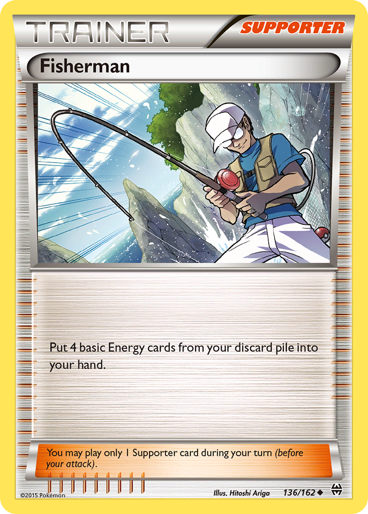Fisherman xy8-136 Uncommon from BREAKthrough Set