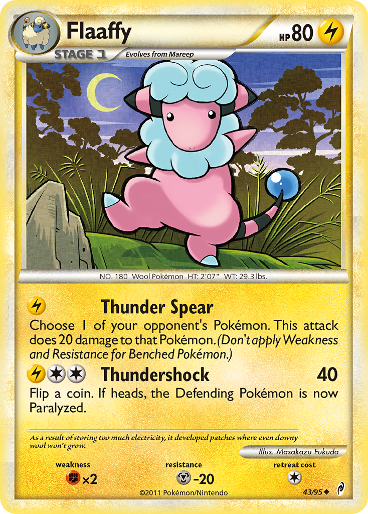 Flaaffy col1-43 Uncommon from Call of Legends Set