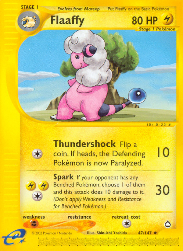 Flaaffy ecard2-47 Uncommon from Aquapolis Set