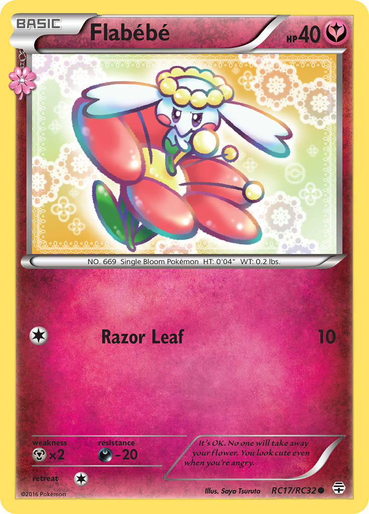 Flabébé g1-RC17 Common from Generations Set