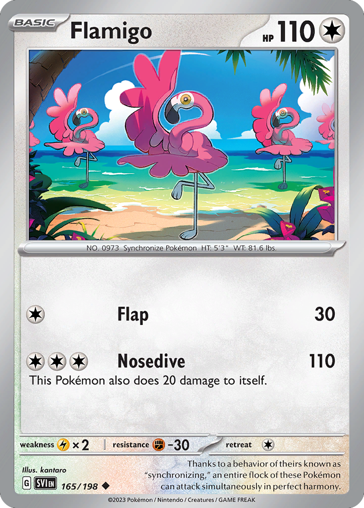 Flamigo sv1-165 Uncommon from Scarlet & Violet Set