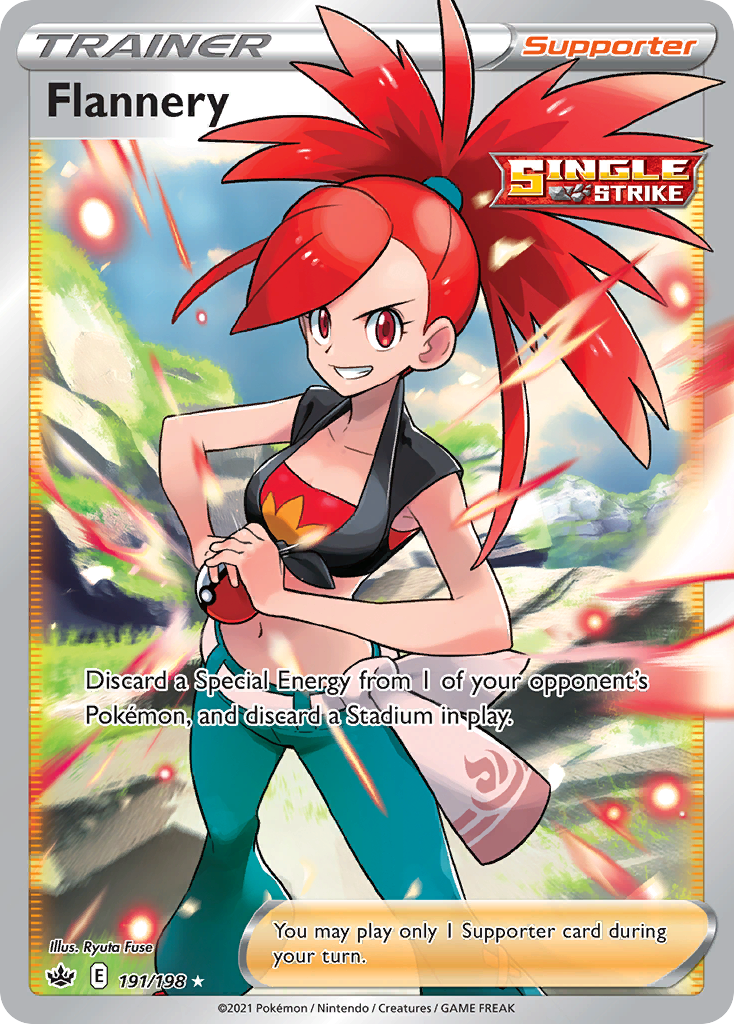 Flannery swsh6-191 Rare Ultra from Chilling Reign Set