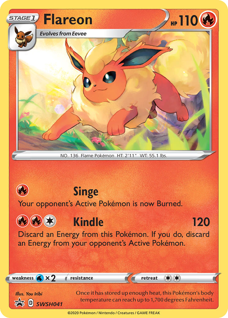 Flareon swshp-SWSH041 Promo from SWSH Black Star Promos Set