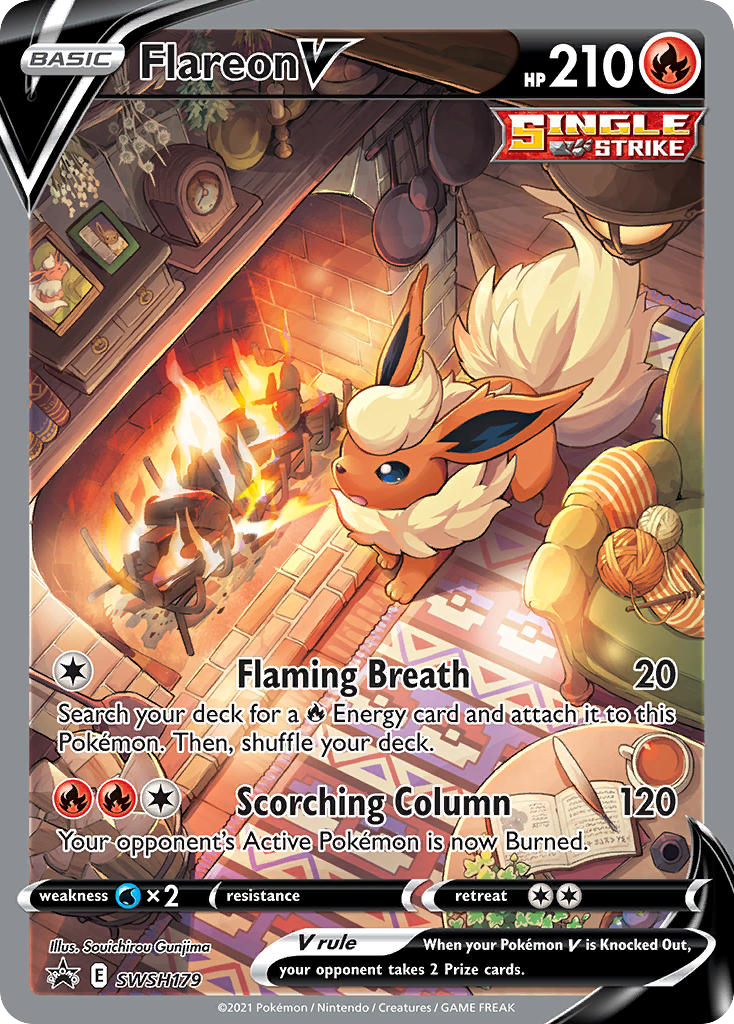 Flareon V swshp-SWSH179 Promo from SWSH Black Star Promos Set