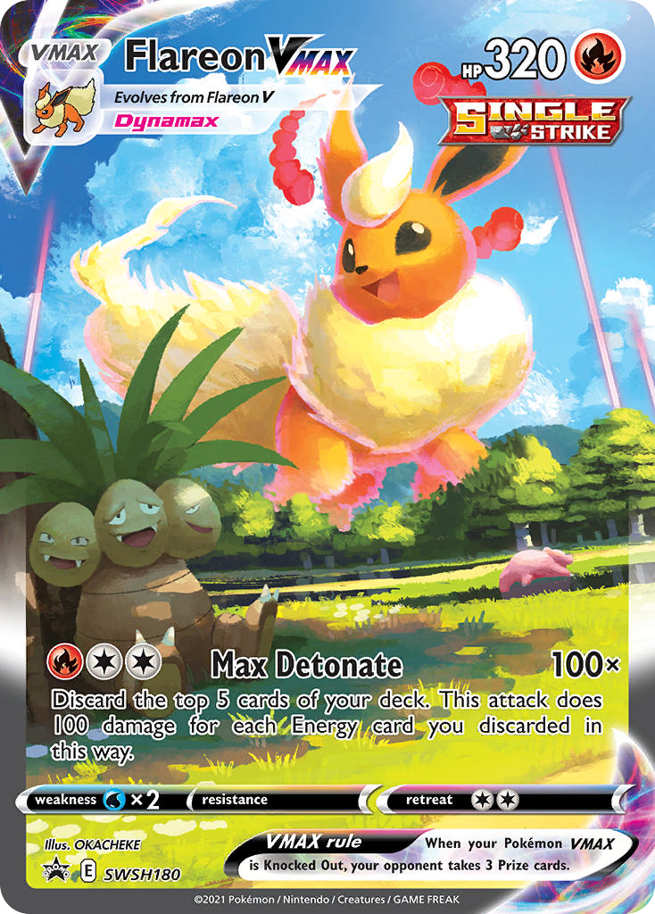 Flareon VMAX swshp-SWSH180 Promo from SWSH Black Star Promos Set