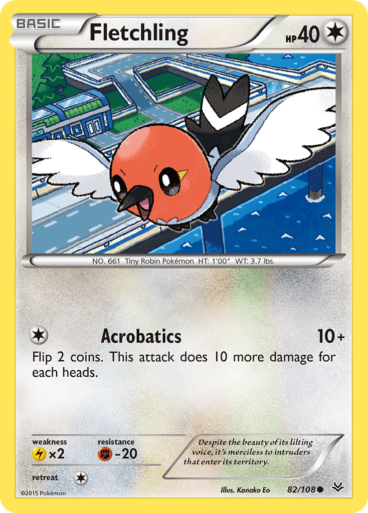 Fletchling xy6-82 Common from Roaring Skies Set