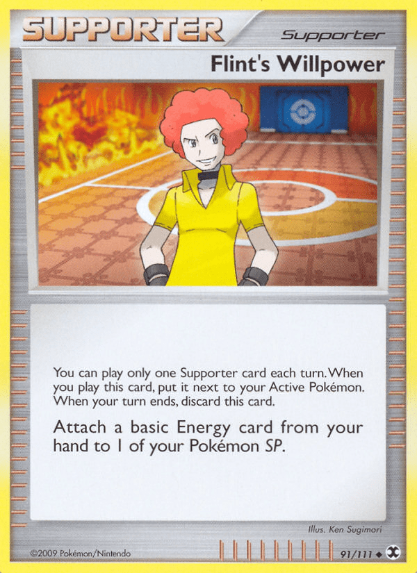 Flint’s Willpower pl2-91 Uncommon from Rising Rivals Set
