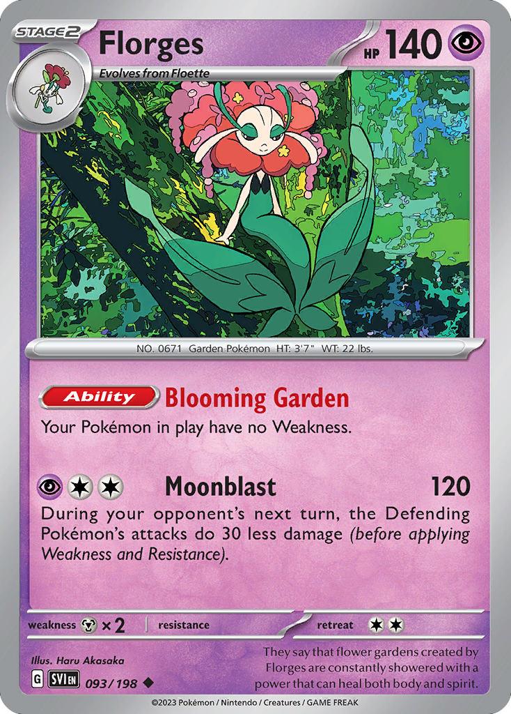 Florges sv1-93 Uncommon from Scarlet & Violet Set