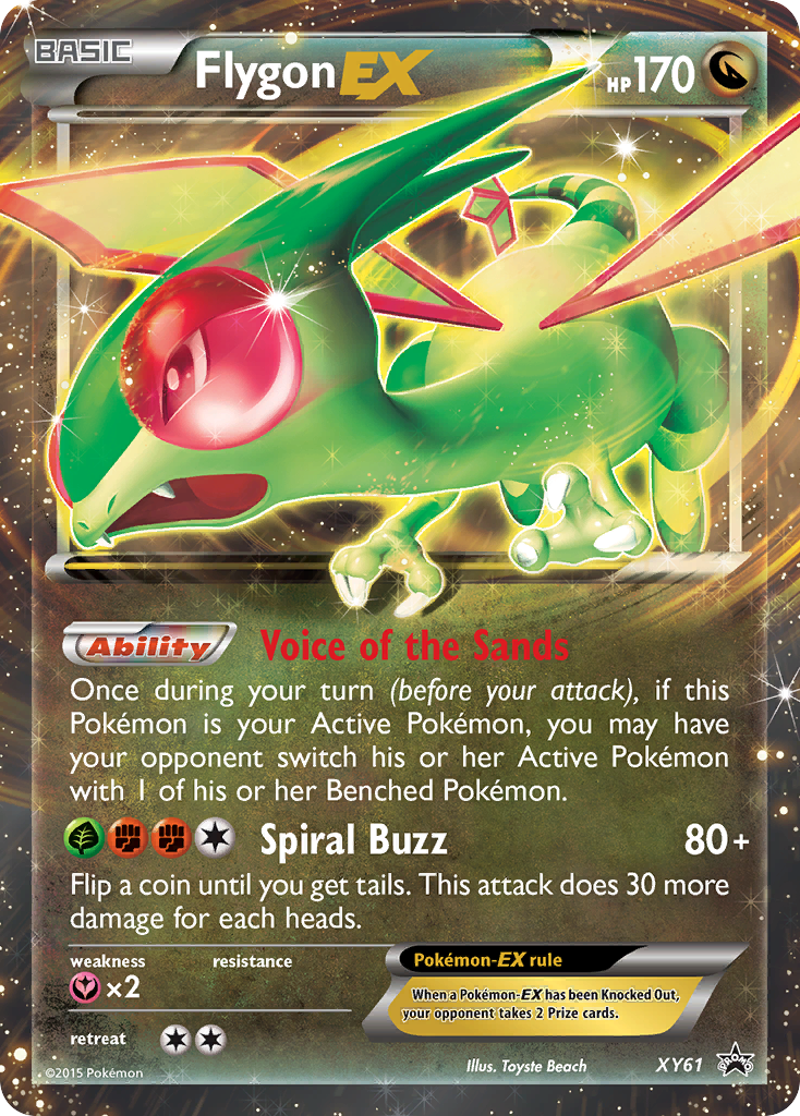 Flygon-EX xyp-XY61 Promo from XY Black Star Promos Set