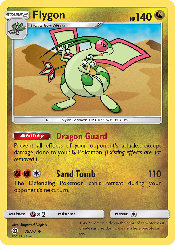 Flygon sm75-39 Uncommon from Dragon Majesty Set