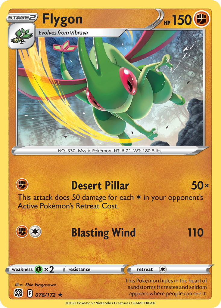 Flygon swsh9-76 Rare from Brilliant Stars Set