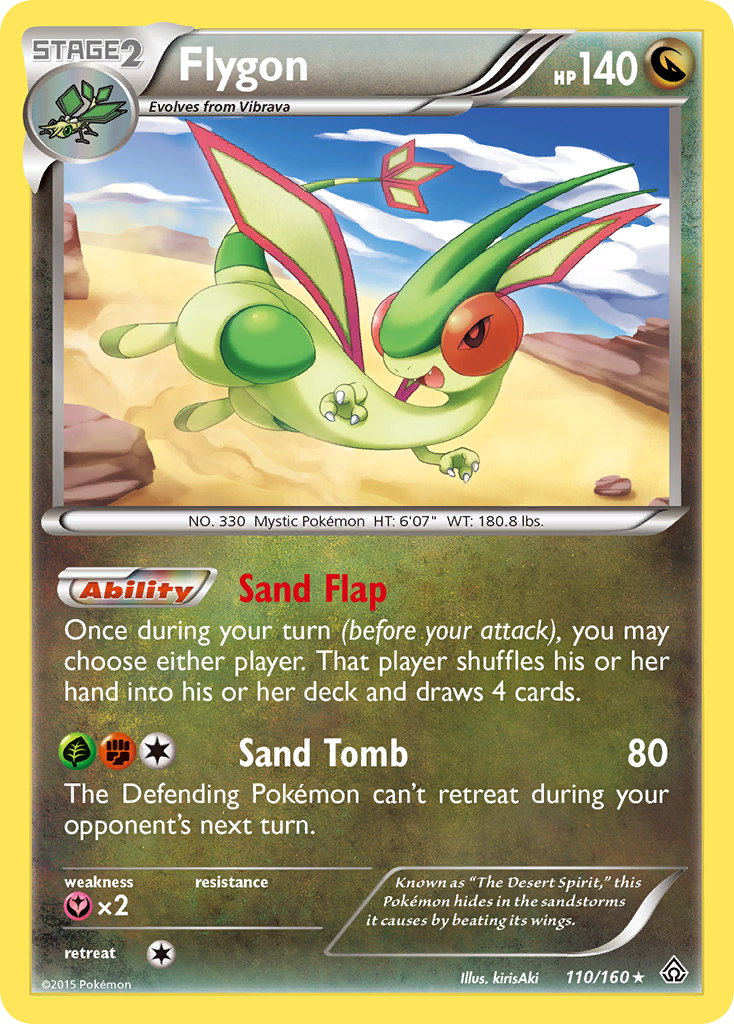 Flygon xy5-110 Rare Holo from Primal Clash Set