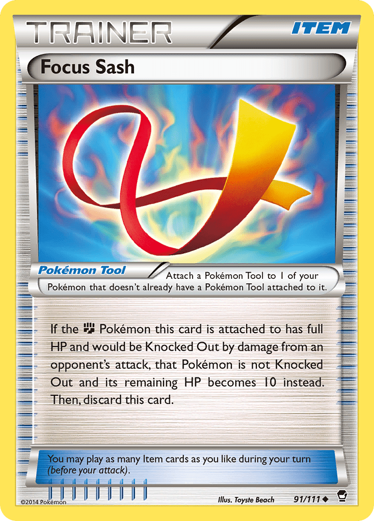 Focus Sash xy3-91 Uncommon from Furious Fists Set