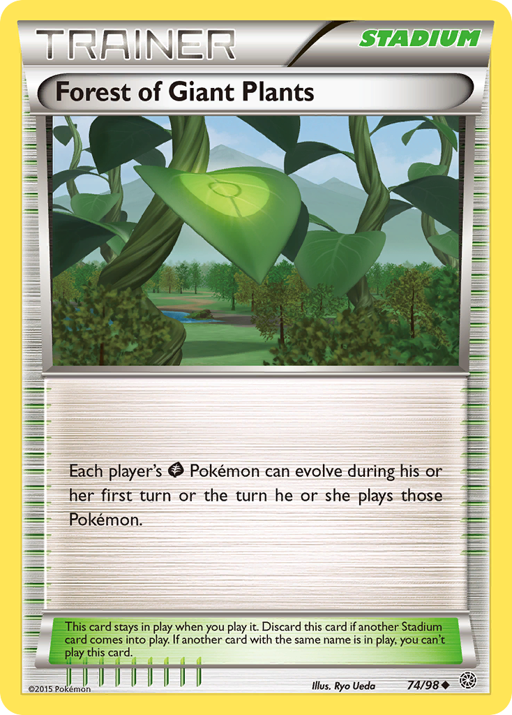 Forest of Giant Plants xy7-74 Uncommon from Ancient Origins Set