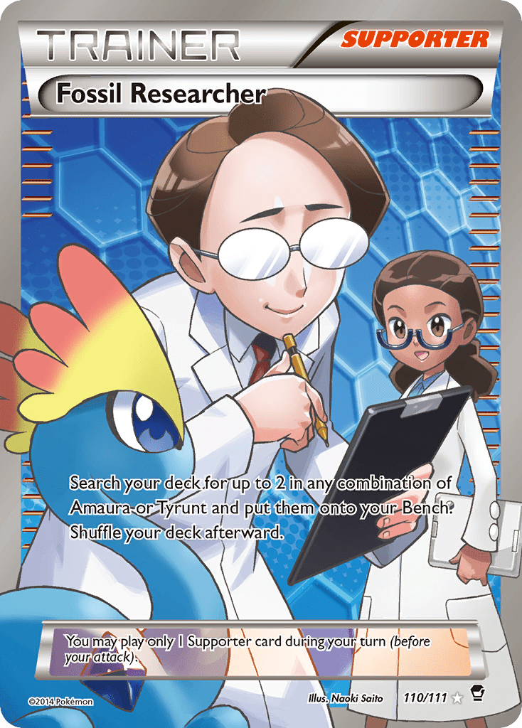 Fossil Researcher xy3-110 Rare Ultra from Furious Fists Set
