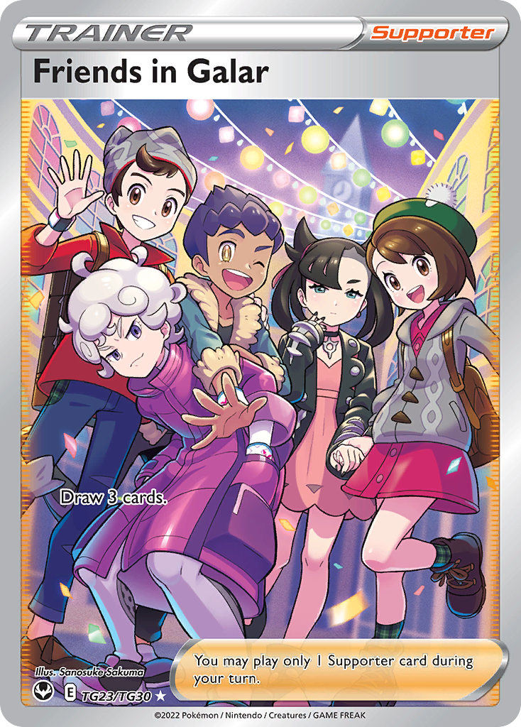 Friends in Galar swsh12tg-TG23 Rare Ultra from Silver Tempest Trainer Gallery Set