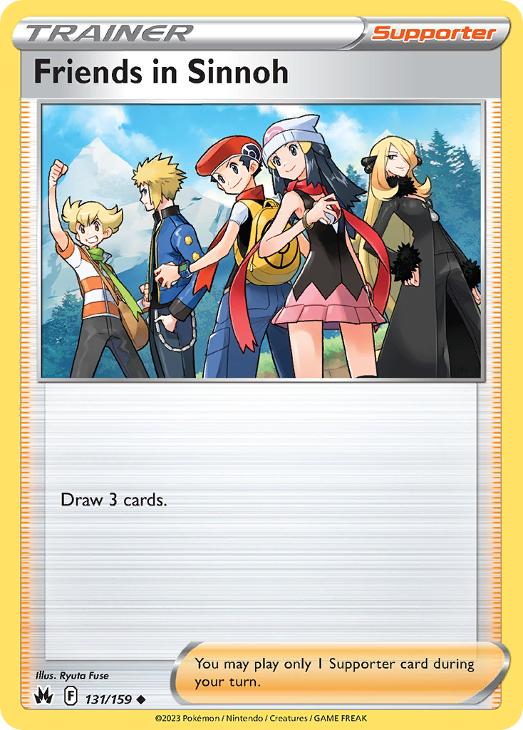 Friends in Sinnoh swsh12pt5-131 Uncommon from Crown Zenith Set