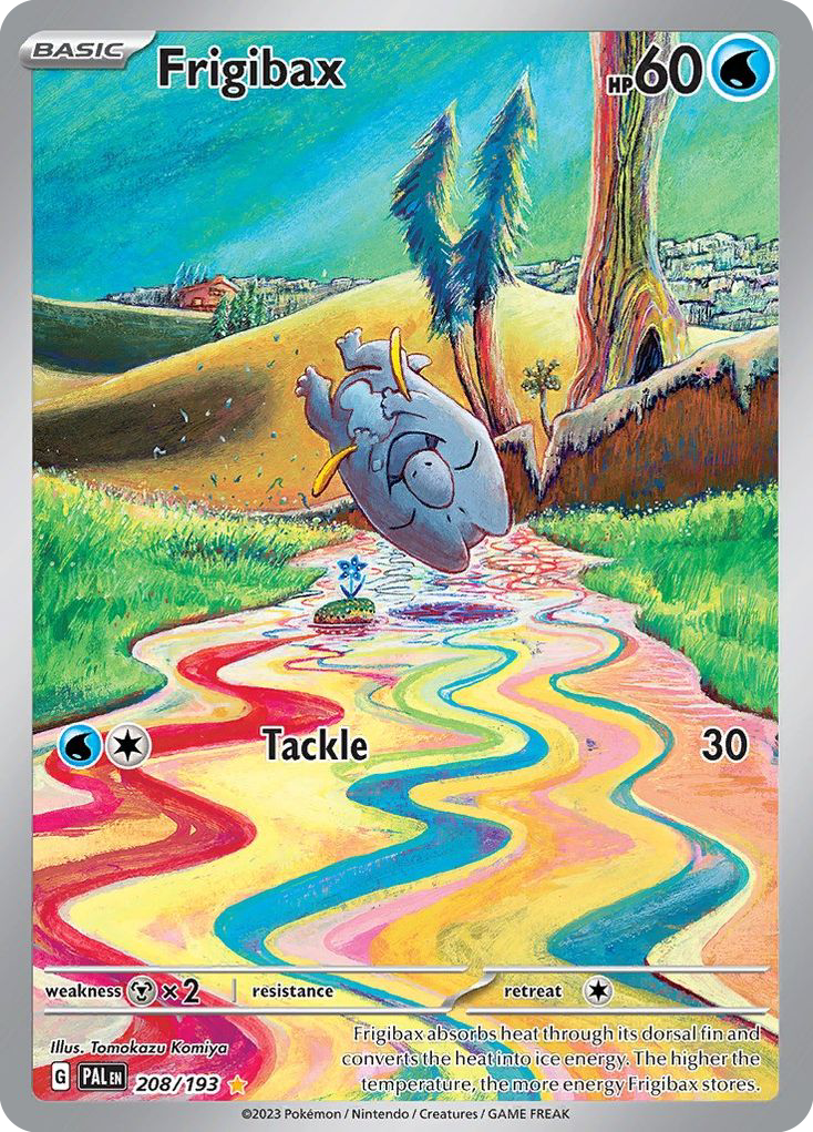Frigibax sv2-208 Illustration Rare from Paldea Evolved Set