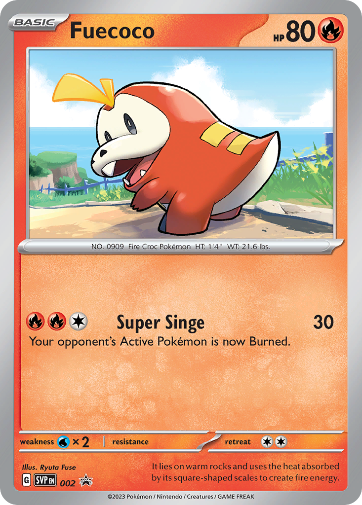 Fuecoco svp-2 Promo from Scarlet & Violet Black Star Promos Set