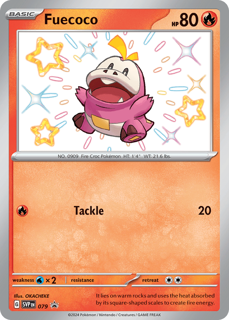 Fuecoco svp-79 Promo from Scarlet & Violet Black Star Promos Set