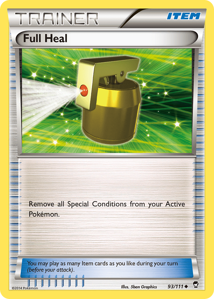 Full Heal xy3-93 Uncommon from Furious Fists Set