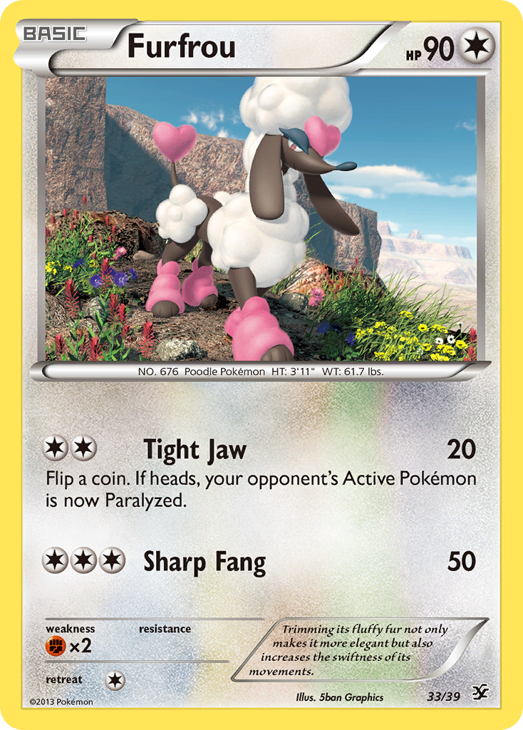 Furfrou xy0-33  from Kalos Starter Set Set