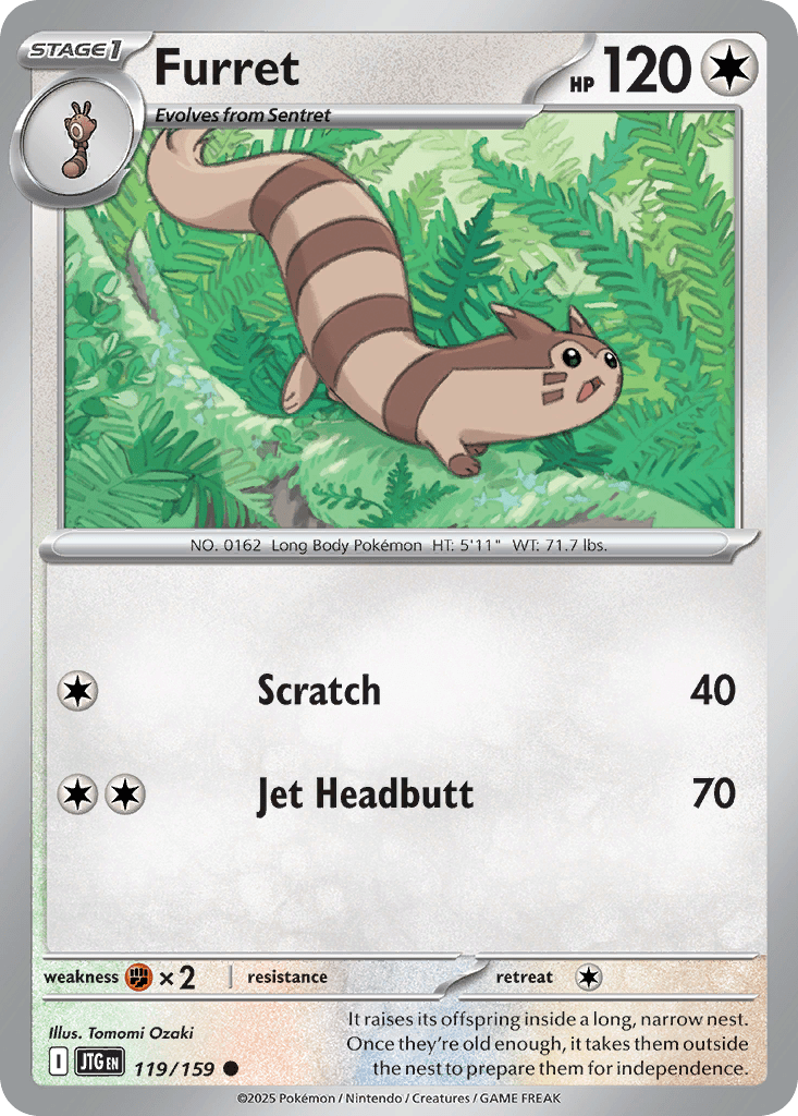 Furret sv9-119 Common from Journey Together Set