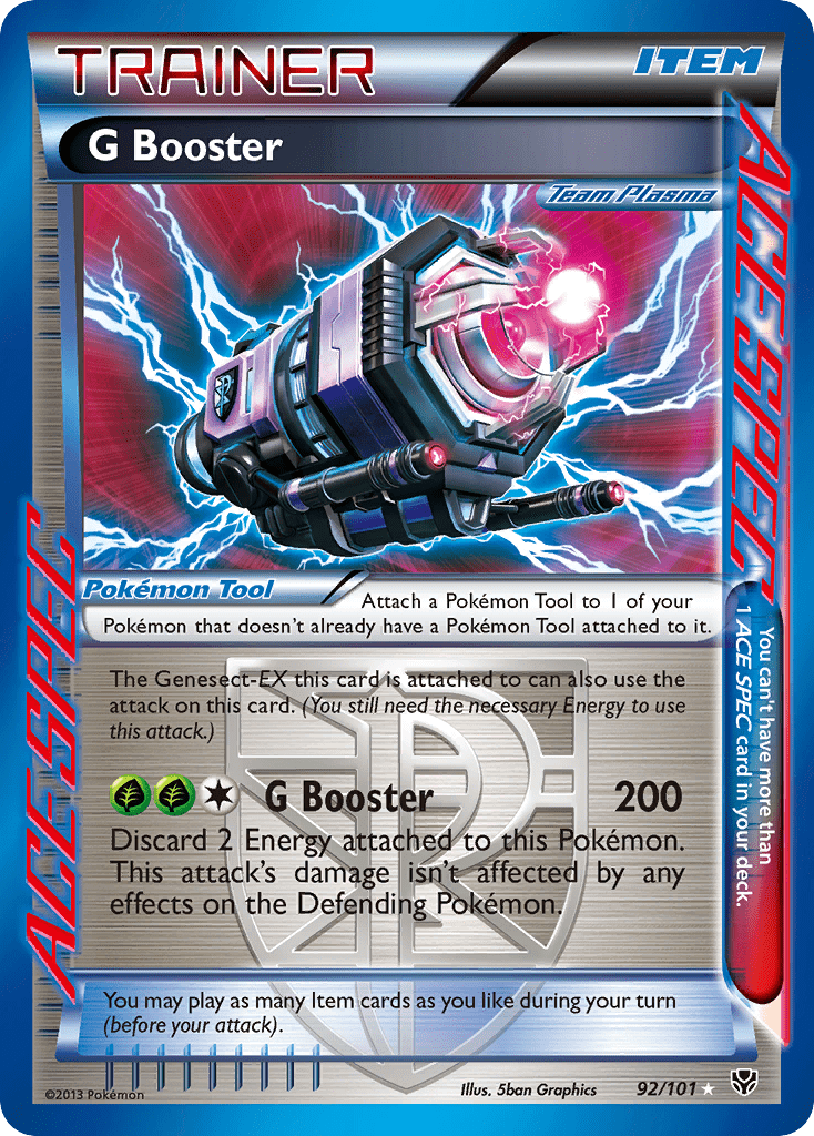 G Booster bw10-92 Rare ACE from Plasma Blast Set