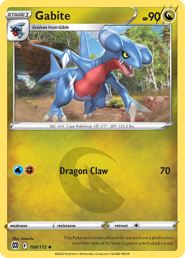Gabite swsh9-108 Uncommon from Brilliant Stars Set