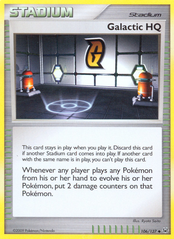 Galactic HQ pl1-106 Uncommon from Platinum Set