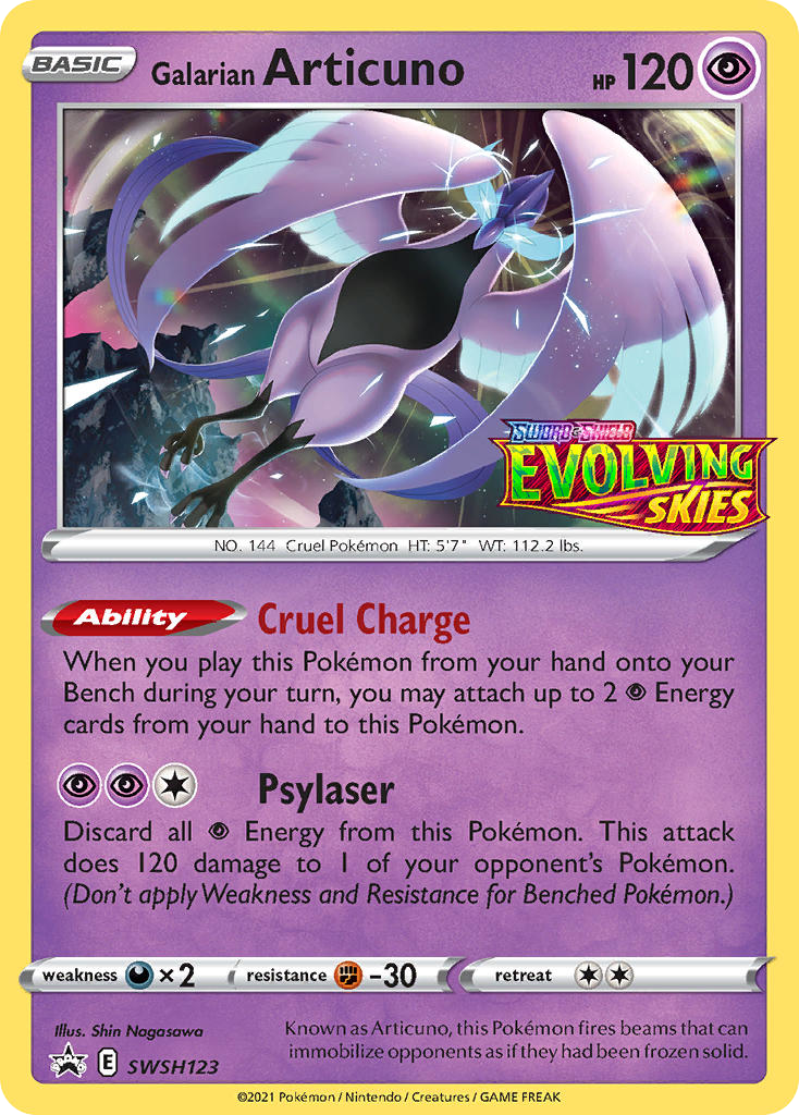 Galarian Articuno swshp-SWSH123 Promo from SWSH Black Star Promos Set