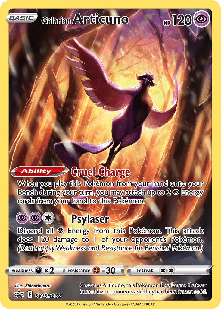 Galarian Articuno swshp-SWSH282 Promo from SWSH Black Star Promos Set