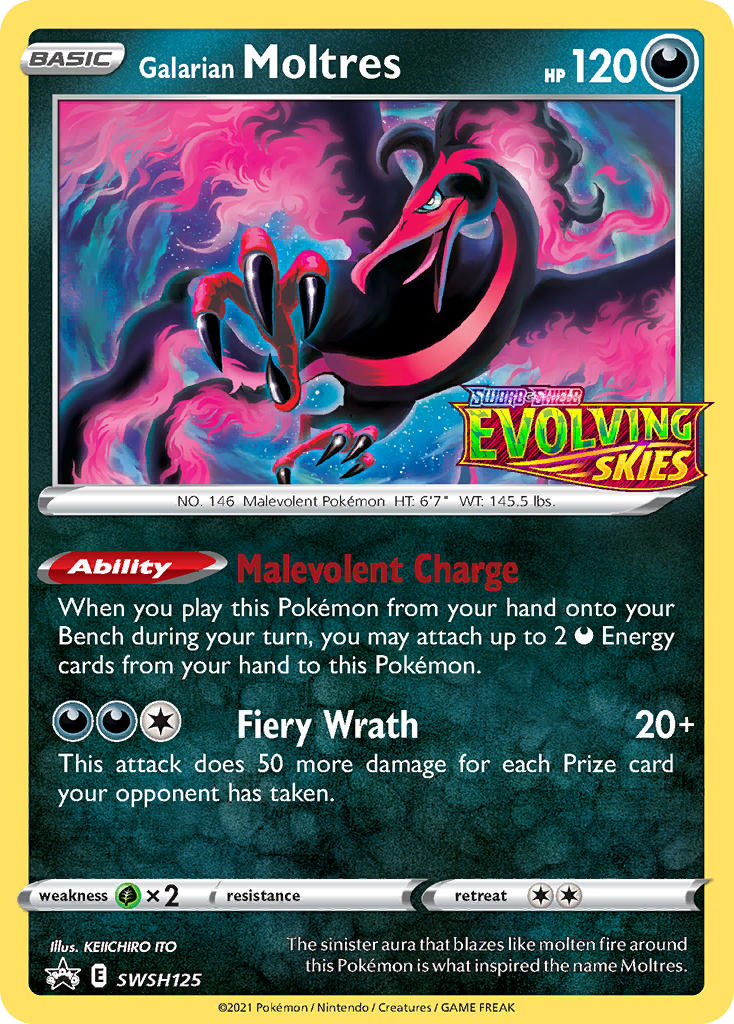 Galarian Moltres swshp-SWSH125 Promo from SWSH Black Star Promos Set
