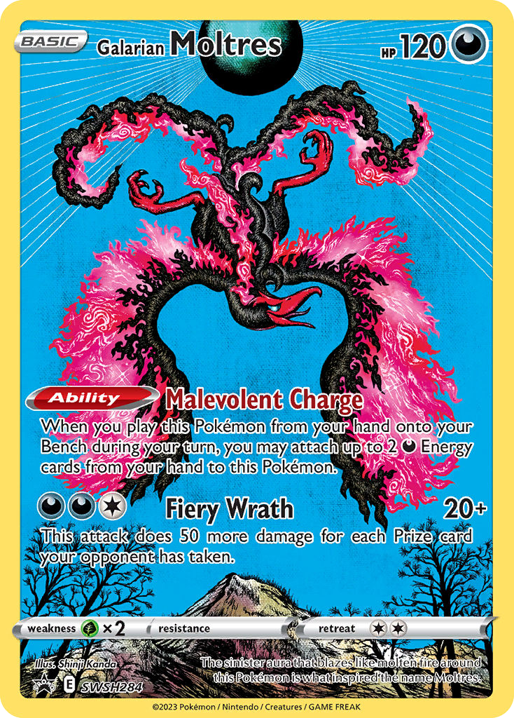 Galarian Moltres swshp-SWSH284 Promo from SWSH Black Star Promos Set