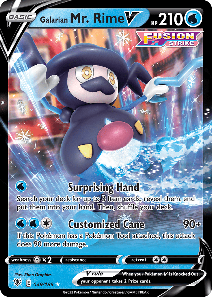 Galarian Mr. Rime V swsh10-49 Rare Holo V from Astral Radiance Set