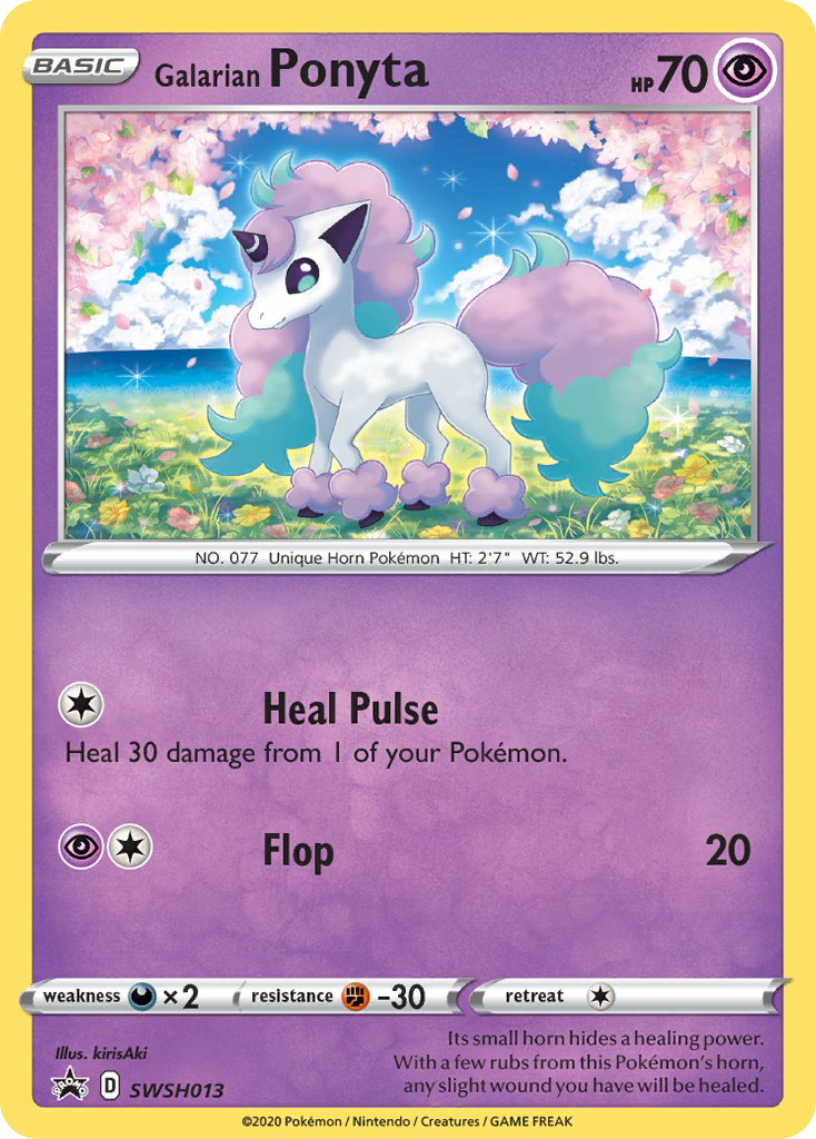 Galarian Ponyta swshp-SWSH013 Promo from SWSH Black Star Promos Set